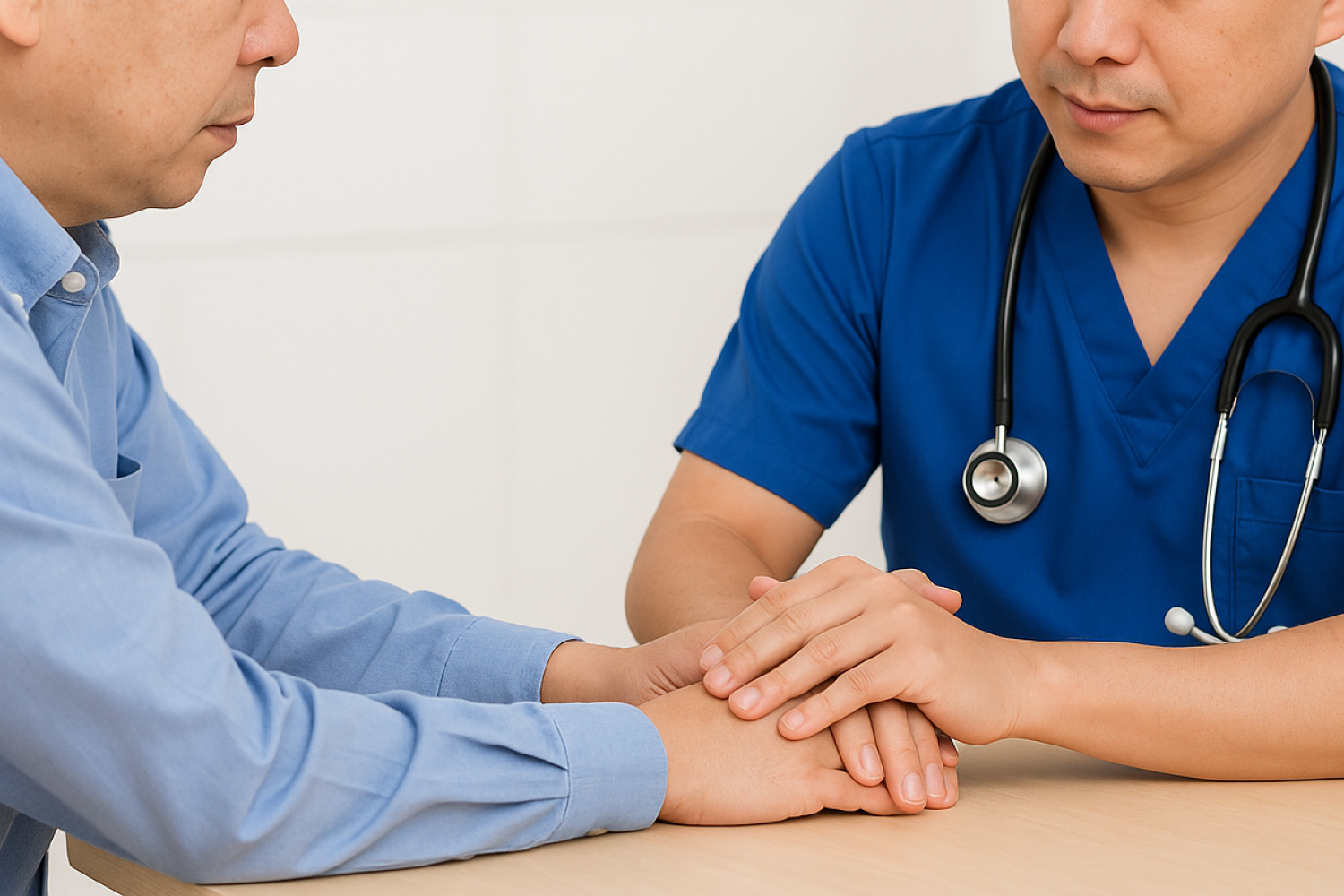TTW doctor comforting patient Mobile